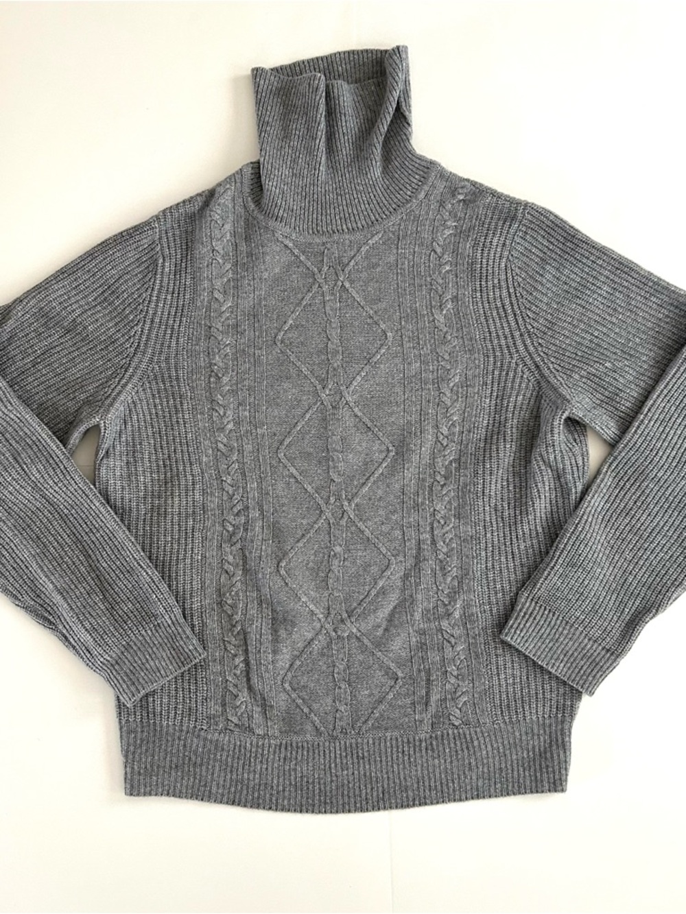 Kier + J Wool and Cashmere Blend Turtleneck Sweater - Size L - Mens